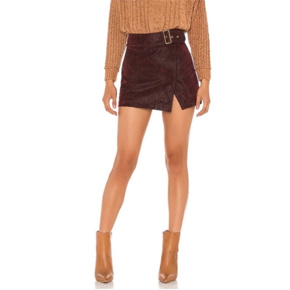 Free People Dresses & Skirts - Free People Ari Wrap Faux Leather Skirt